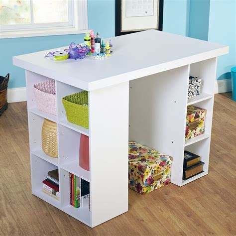 Metro Shop White Counter Height Craft Table Counter Height Craft Table