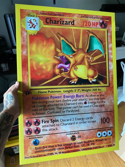 Charizard Pokemon Card Printable