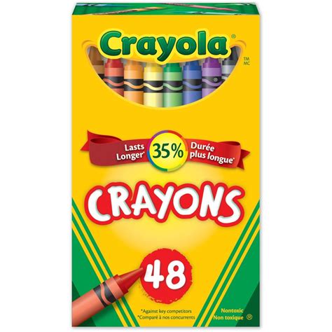 Crayola 48 Crayons Assorted 48 Box Burris Inc