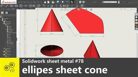 Solidworks Tips 78 How To Make A Ellipes Sheet Cone Sheet Metal