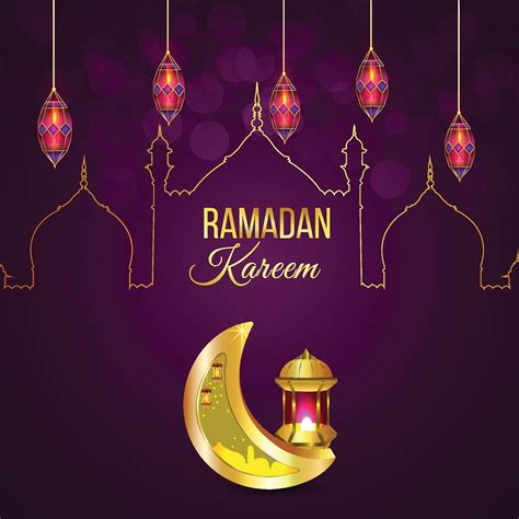 Islamic Greetings Ramadan Kareem Greeting Card 2050864 Vector Art At