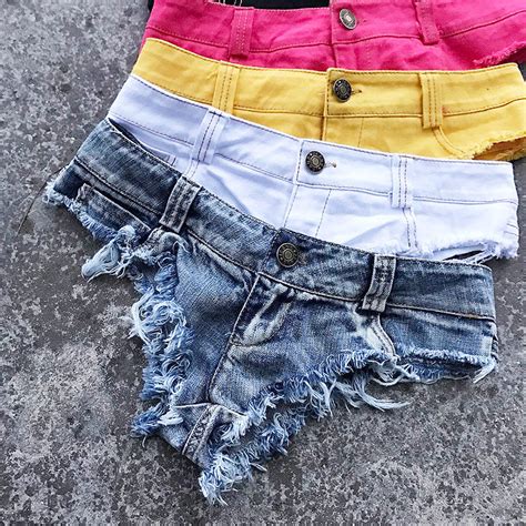 Buy Womens Denim Shorts 2018 Spring Summer Micro Mini