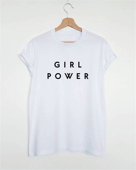 Girl Power T Shirt Feminist Shirt Grl Pwr Womens Or Unisex Etsy