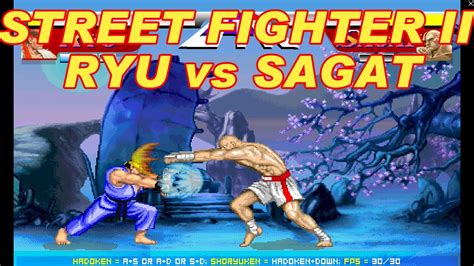 Street Fighter Ii Ryu Vs Sagat Youtube