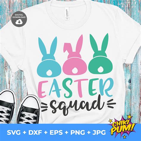 Easter Squad Svg Kids Easter Svg Easter Bunny Svg Cute Svg | Etsy