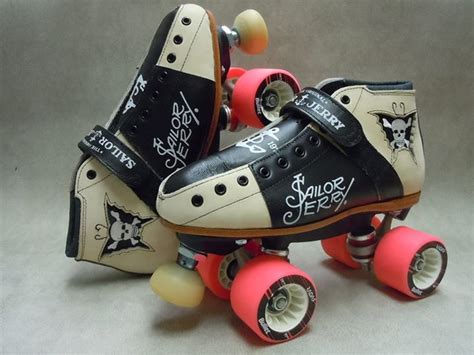 Sailor Jerry Custom Derby Skates Designed For The Ladies Of Speed Rack