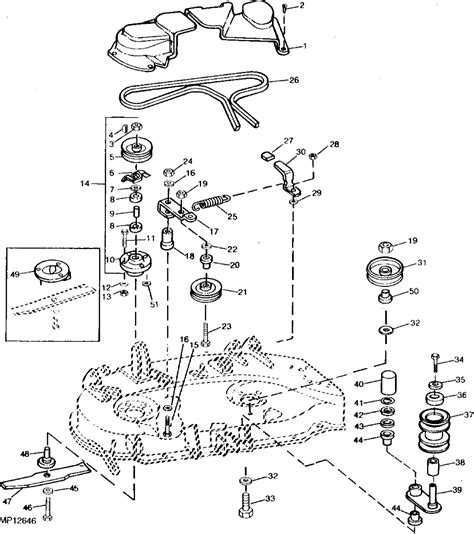 John Deere 48c Mower Deck Diagram
