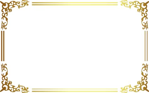 View And Download High Resolution Gold Frame Border Png For Free The
