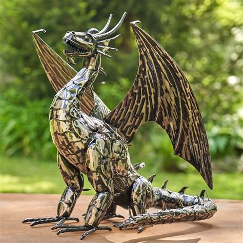Metal Dragon Statue Alexander