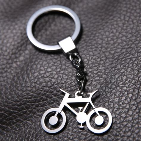 Bicycle Keychain Keycord Bike Keyring Stainless Steel Key Chain Key