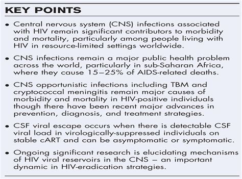 Cns Infections In Hiv Current Opinion In Infectious Diseases