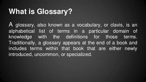 It Glossary