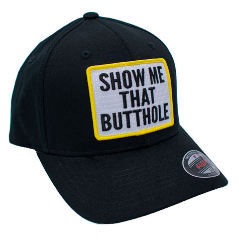 show me that butthole fitted flexfit hat repcps