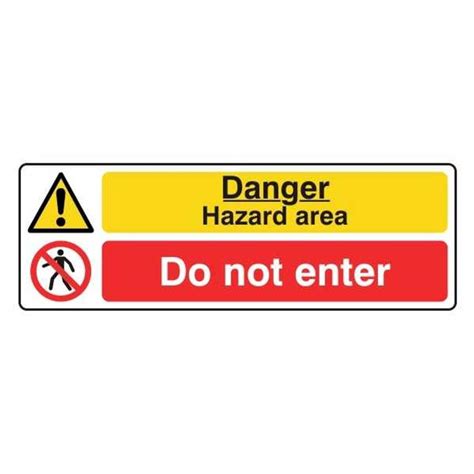 Shop Lasting Impressions Danger Hazard Area Do Not Enter Sign Label