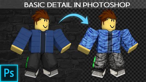 Adding Basic Details To Your Roblox Render In Photoshop Youtube
