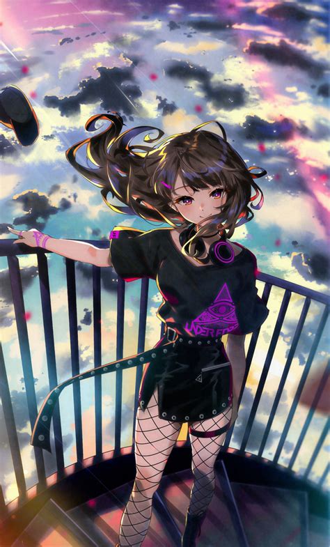 4k Anime Girls Wallpapers For Mobile Anime Girl Sunset 4k Ultra Hd Mobile Wallpaper Artgrup