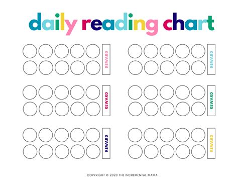 Reading Reward Chart Printable