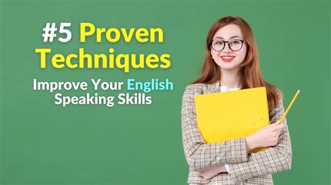 How To Improve English Speaking Skills 5 Proven Techniques Youtube