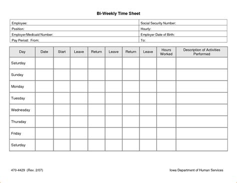 Excel Timesheet Template With Formulas — Db