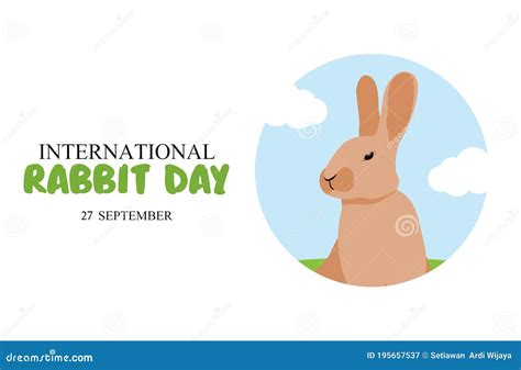 Vector Graphic Of International Rabbit Day Perfect For International