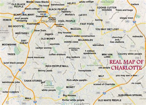 Real Map Of Charlotte Charlotte Nc Pinterest Charlotte