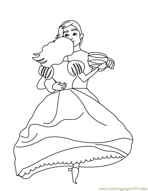 Coloring Pages Couple Dancing6 Entertainment Dancing