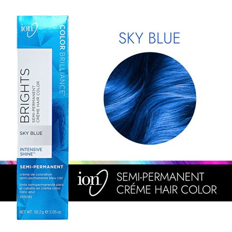 Sky Blue Color Brilliance Brights Semi Permanent Hair Color By Ion