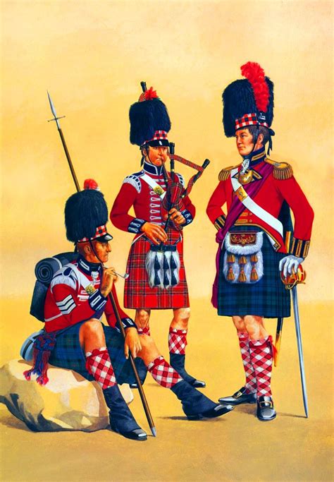 British 42nd Black Watch Regiment Of Highlanders British Army