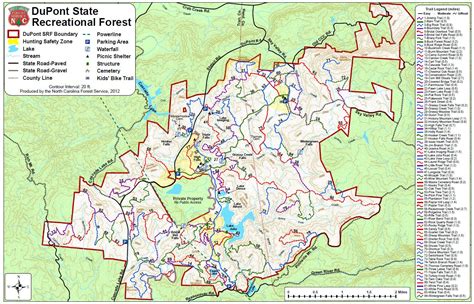 Dupont State Forest Map