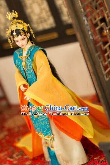 Chinese Ancient Princess Clothing And Hair Accessories Complete Set