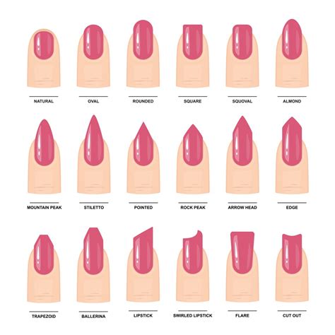 Different Nail Shapes Nail Shapes Picture Polish