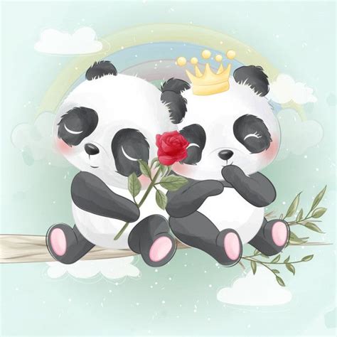 Cute Panda Sitting In A Tree Panda Art Cute Panda Wallpaper Panda