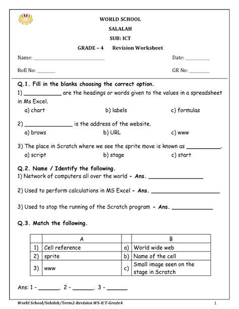You can create printable tests and worksheets from these grade 4 homonyms questions! Birla World School Oman: Homework for Grade 4 as on 17/04/2018