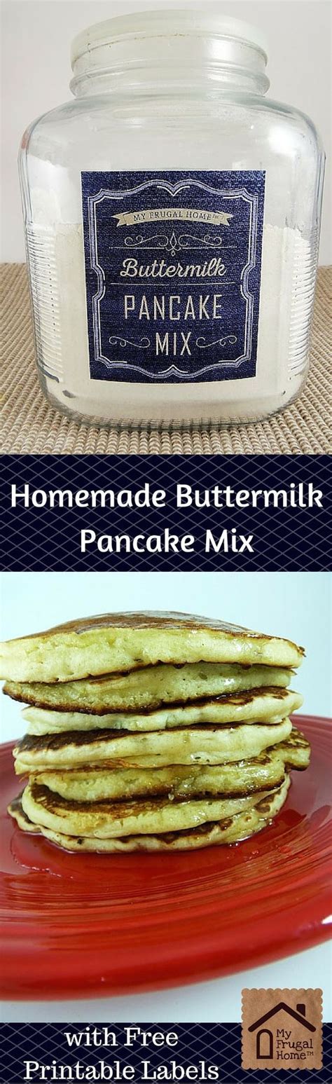 Homemade Buttermilk Pancake Mix Recipe Recipe Pancake Mix Recipe