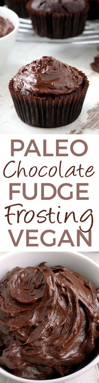 Paleo Chocolate Fudge Frosting Vegan Dairy Free Gluten Free