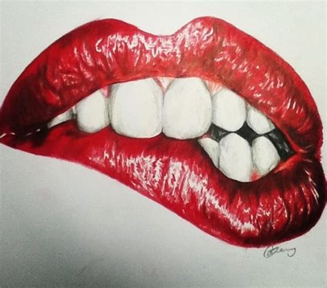 Red Lips Wie Man Lippen Zeichnet Zeichenvorlagen Lippenzeichnung