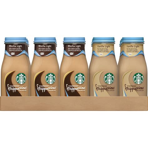 Starbucks Frappuccino Mocha Light And Vanilla Light Flavors Variety