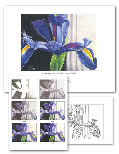 Iris Colored Pencil Project Kit