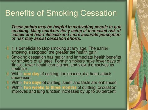 ppt smoking cessation program powerpoint presentation free download id 73575