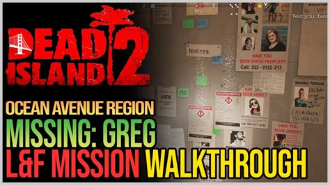 Missing Greg Dead Island 2 Youtube