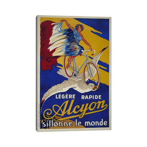 Maturi Alcyon French Bicycle Advertising Vintage Poster Uk