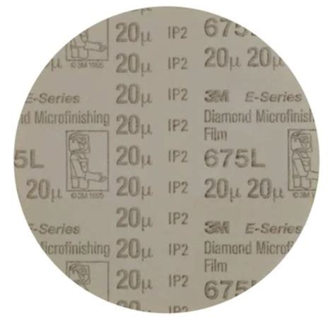 Pack N Tape 3M Hookit Diamond Microfinishing Film Disc 675L 20 Mic