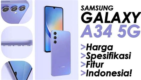 Spesifikasi Samsung A34 5g Dan Harga Terkini Di Indonesia