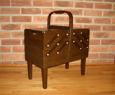 Mid Century Singer Large Wooden Sewing Box By Modernismus On Etsy