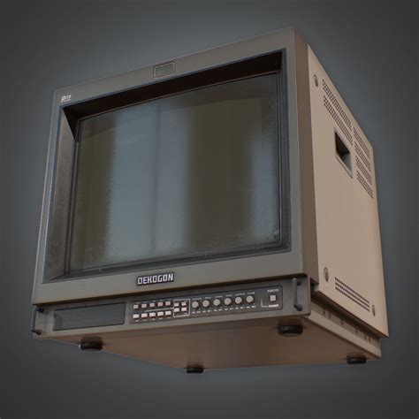 3d Model 80s Computer Monitor 01 Retro Cgtrader