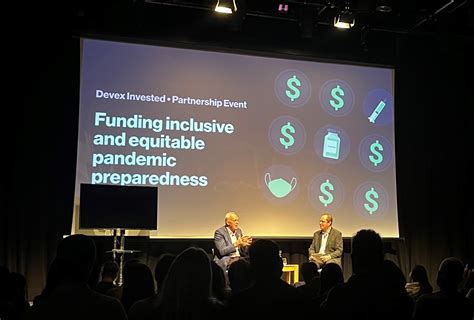 The future of development finance, attending Devex Invested