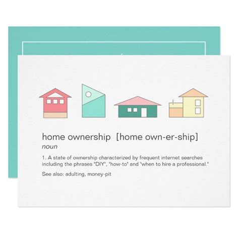 Funny Home Ownership Definition Housewarming Party Invitation | Zazzle | Housewarming party ...