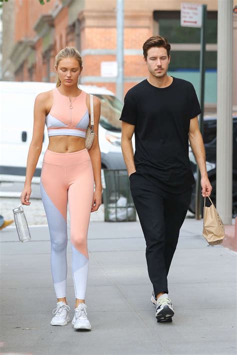 Romee Strijd With Her Husband Laurens Van Leeuwen Leaves The Gym In NY GotCeleb