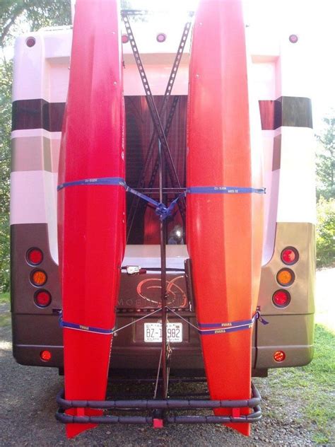 Place your kayaks in the rack, secure them, and go. Top 24 Diy Vertical Kayak Rack for Rv - Home DIY Projects Inspiration | DIY Crafts and Party Ideas