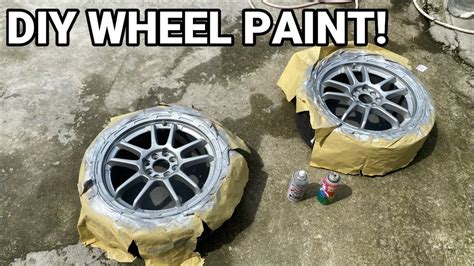 Diy Painting Your Wheels With Spray Can Youtube